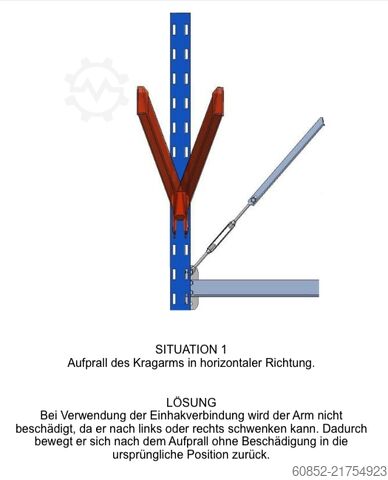 Konzolni stalak teške uslove rada stalak za duge robe ca. 4 lfm. Kragarmregal H: 400cm ,Fuß +3 650 kg Belastung pro Arm , Langgutregal