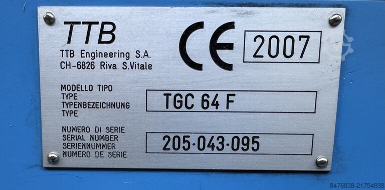 TTB TGC 64 F – Godina proizvodnje 2007 TTB Engineering TTB TGC 64 F
