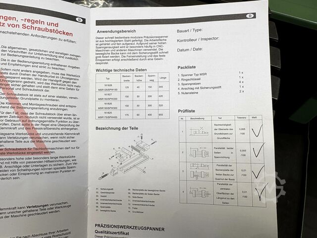 Mašina vise RÖHM MSR