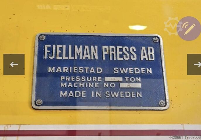 Hydraulic press FJELLMAN 700T