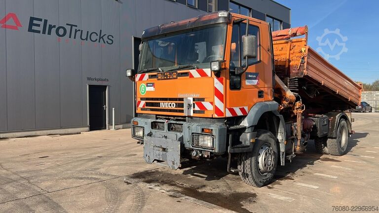 Tipper 3 côtés Iveco Eurotrakker 190 E 30 (4X4 / LAMES / GRAND PONT ...