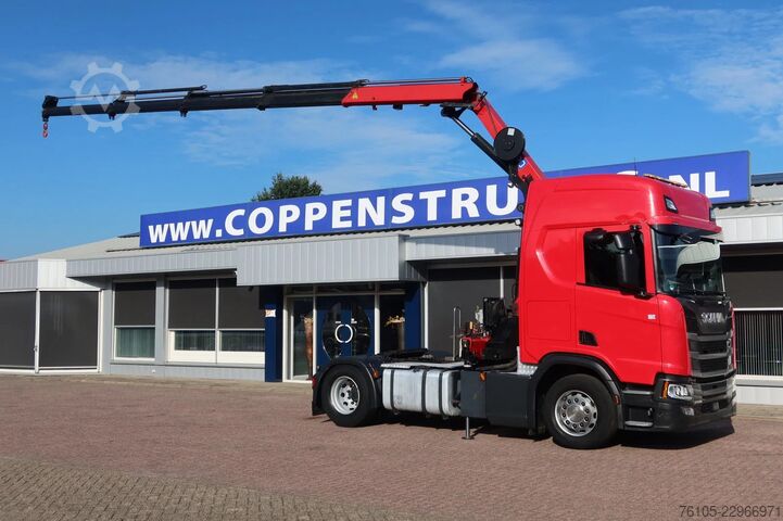 Camion-grue Scania R500 NGS 4x2 Trekker met kraan HMF 1920