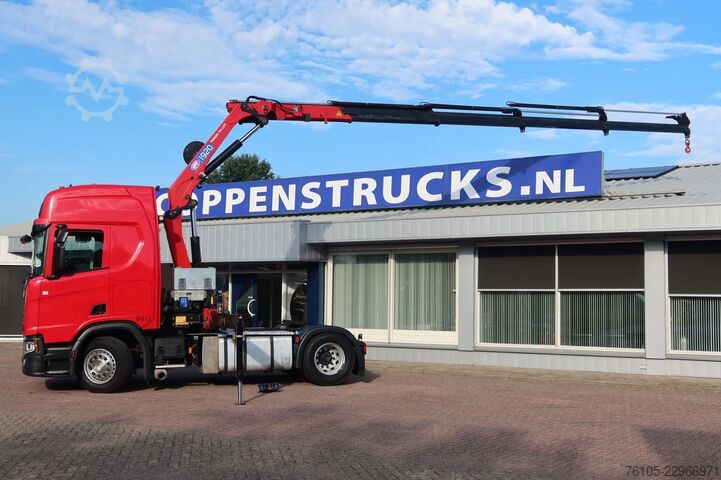 Camion-grue Scania R500 NGS 4x2 Trekker met kraan HMF 1920