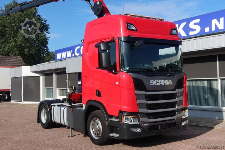 Camion-grue Scania R500 NGS 4x2 Trekker met kraan HMF 1920