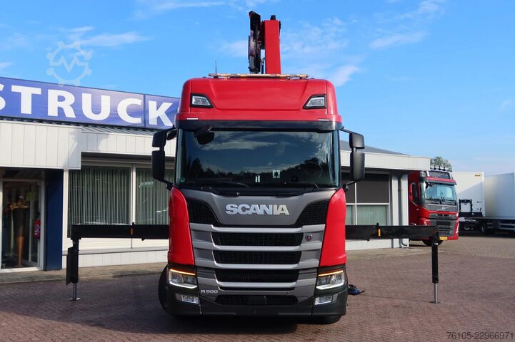 Camion-grue Scania R500 NGS 4x2 Trekker met kraan HMF 1920