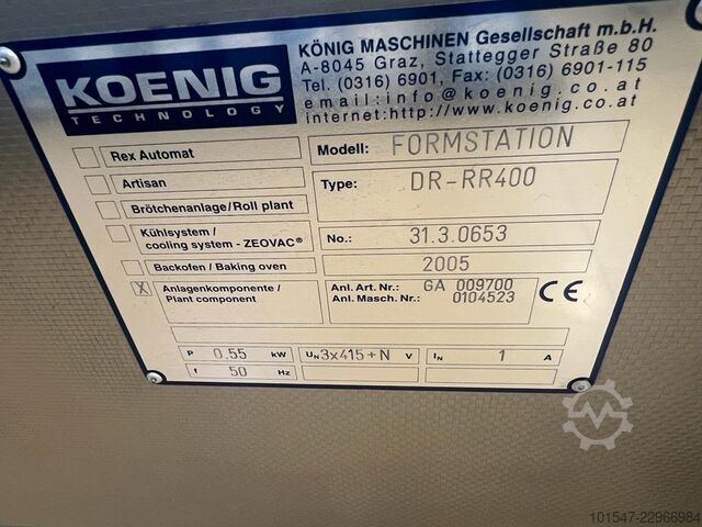 Table de formage König DD-RR 400