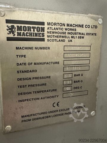 Αναμικτήρας/Στεγνωτήρας με πτερύγια Morton FKM1200-D από ανοξείδωτο χάλυβα MORTON-LODIGE KFM1200-D