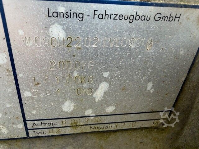 Aanhangwagen Lansing U2