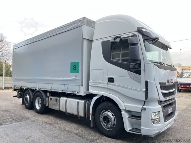 Platformwagen met dekzeil Iveco Stralis 510