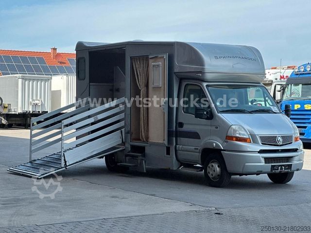 Állatszállító jármű RENAULT Master Maxi 160CDi BÖCKMANN 3 Pferde Wohnteil