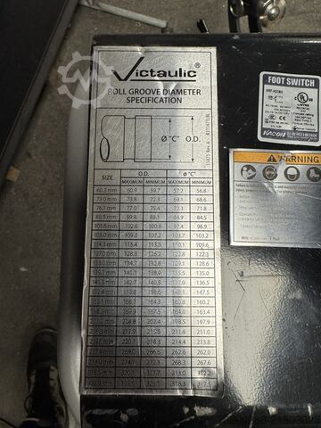 μηχάνημα διαμόρφωσης σωλήνων Victaulic Victaulic RG 3210