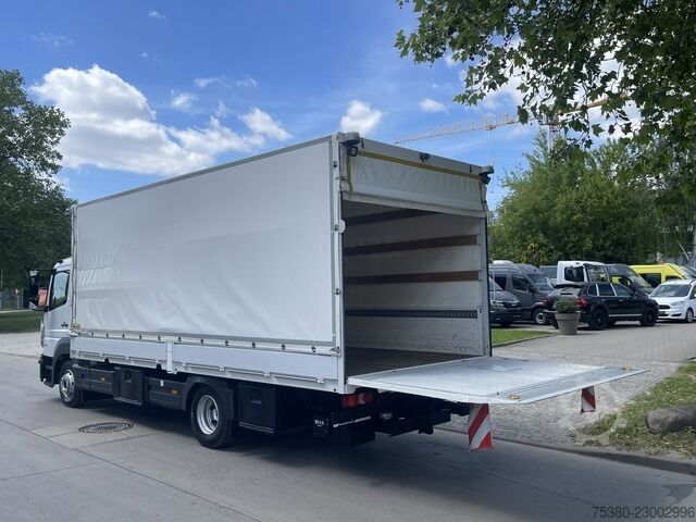 Transportador con plataforma y toldo mercedes-benz ATEGO 824 1.HAND*KLIMA*WEBASTO*NAVI*TOP*