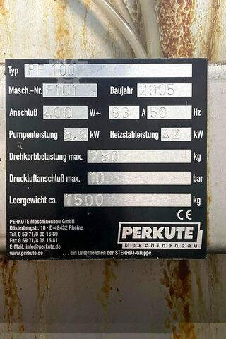 Alkatrész-tisztító rendszer Perkute PF 100