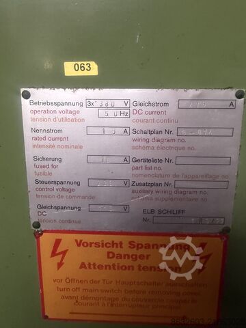 Flachschleifmaschine ELB-Schliff Orion635 VA I-Z  (SW 4/5)