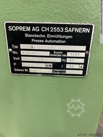 Presă automată de perforare dublă stand dublu HAULICK & ROOS RVD 125-910 NS