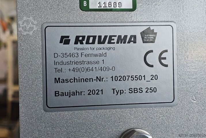 Schlauchbeutelmaschine Rovema SBS 250 Single