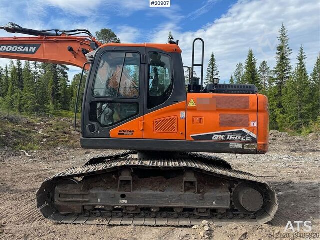 Excavadora sobre orugas Doosan DX160LC Crawler Excavator – Tiltrotator and 2 Buck