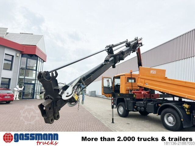 Camion benne Mercedes-Benz Actros 1832 AK 4x4, Winterdienstaustattung, Kran