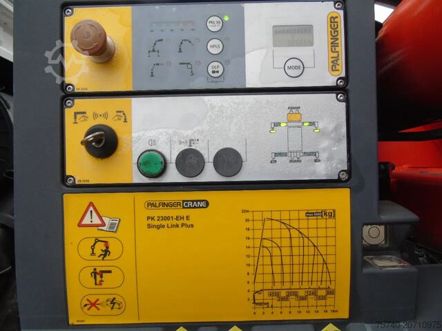 Tipper with crane MAN TGS 35.440 + PALFINGER PK23.001eh + 8x4 + tride...