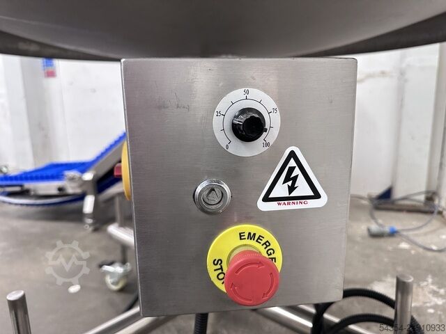 Tavolo di raccolta rotante mobile 1200mm Stainless Steel