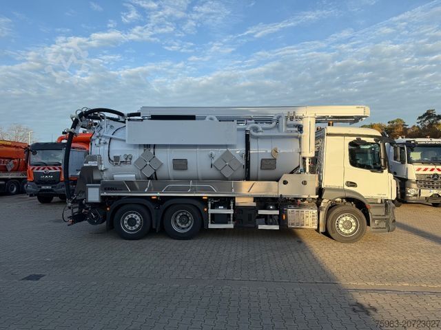 Vacuum tank truck MERCEDES-BENZ Actros 2546 6x2 NEU! KROLL ADR Sauger 14.500L