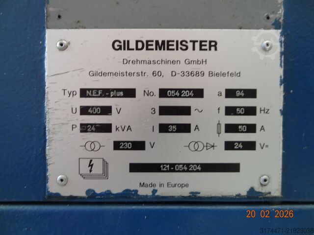 Devir kontrollü torna tezgahı Gildemeister NEF 520