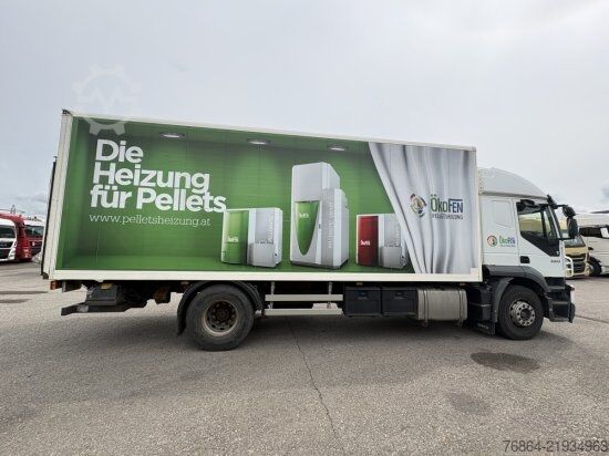Vrachtwagen met bakwagen IVECO STRALIS AD,KOFFER MIT SCHIEBETüR, LBW AUTOMATIK, E5