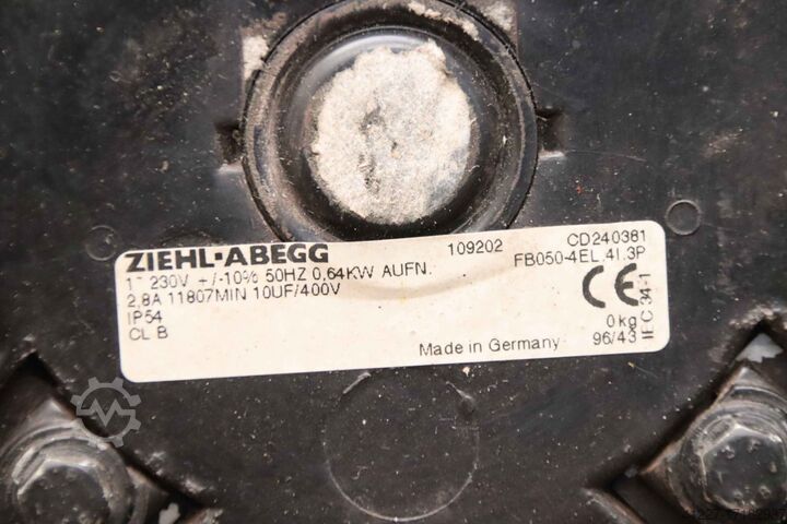 Αξονικός ανεμιστήρας 0,64 kW Ziehl-Abegg FB050-4EL.41.3P Ø 500 mm