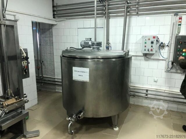 Używana mała linia do przetwarzania produktów mlecznych PRO-PAK 2000 LPH VIDEOJET 