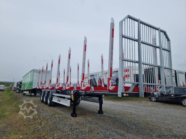 Ağaç kütüğü yarı römorku Fliegl 3-Achs Holzrungensattel SDS 390 L=13,5m