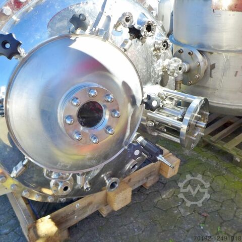 1700 liter verwarmbaar/koelbaar drukvat gemaakt van V4A met emmerroerwerk  