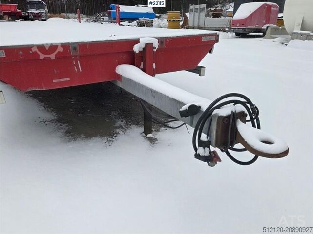 Plataforma remolque Krukenmeier single-axle flatbed trailer with side