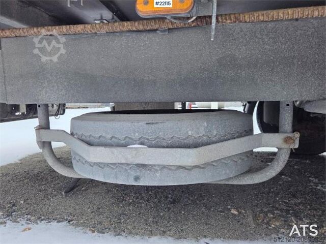 Plataforma remolque Krukenmeier single-axle flatbed trailer with side