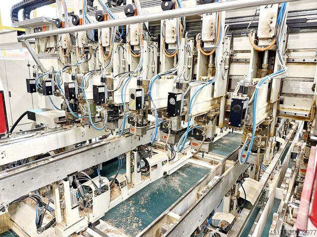 Línea completa de fabricación para somieres de láminas Weinig Raimann Linde Koch Panhans Grecon Hydromat KR KS OPTICUT E14 E16 CNC