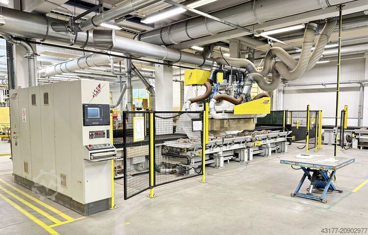 Πλήρης γραμμή παραγωγής για τελάρα κρεβατιού με λάτες Weinig Raimann Linde Koch Panhans Grecon Hydromat  KR KS OPTICUT E14 E16 CNC