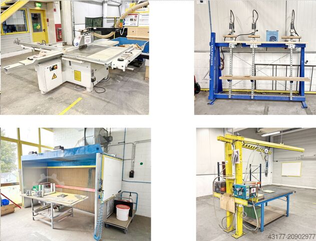 Línea completa de fabricación para somieres de láminas Weinig Raimann Linde Koch Panhans Grecon Hydromat KR KS OPTICUT E14 E16 CNC