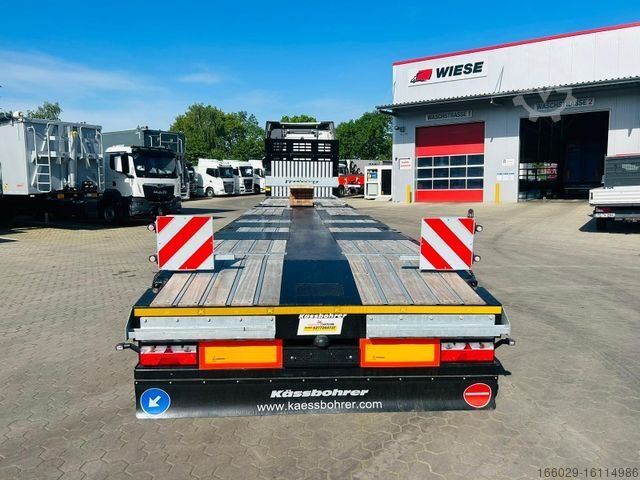 Semirimorchio con piattaforma di lavoro KÄSSBOHRER Mega Tele HD Plattform Auflieger mit Radmulden