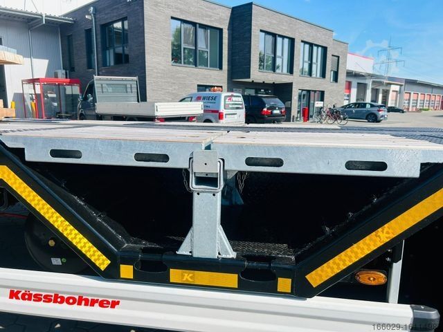 Semirimorchio con piattaforma di lavoro KÄSSBOHRER Mega Tele HD Plattform Auflieger mit Radmulden