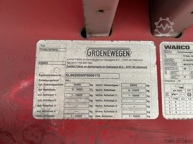 Koffer Groenewegen Jumbo / City / Box / Laadklep 2500 kg / APK TUV...