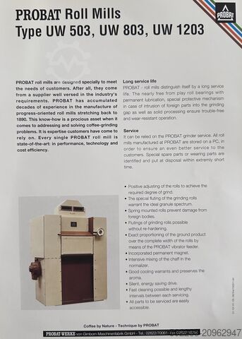 Industriële koffiebrandmolen probat UW803