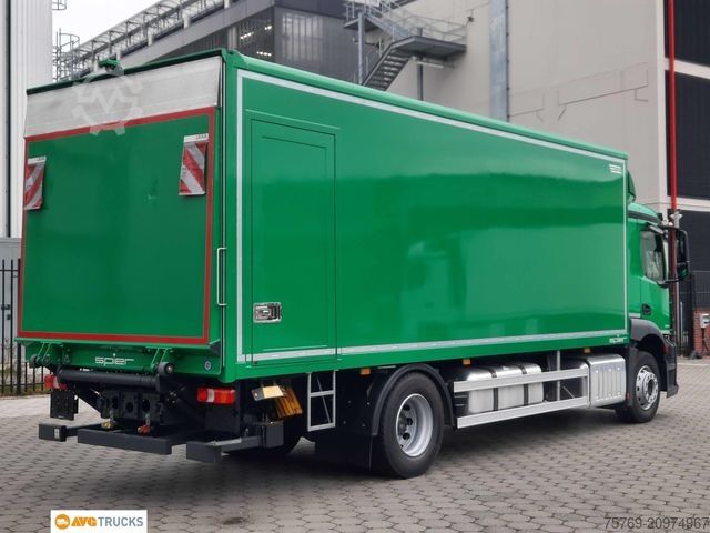 Φορτηγό κουτί (κουρμπαριστό) MERCEDES-BENZ 1824 L ACTROS Koffer 7,35 m mit Tür + LBW 2t