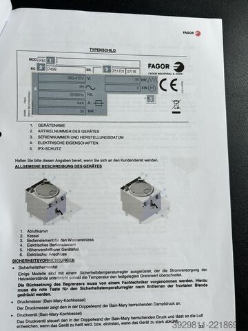 μονάδα ελέγχου FAGOR M-E910BM