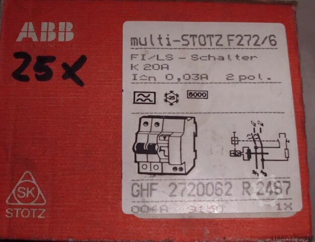 FI / LS-kontakt ABB multi-STOTZ F272/6