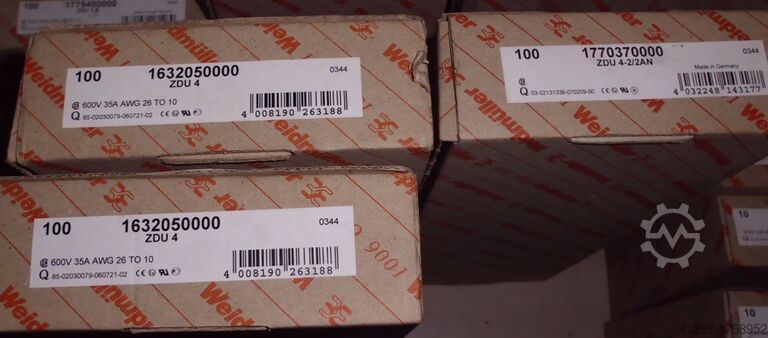 Abrazaderas, 1240 unidades Weidmüller Verschiedene Typen