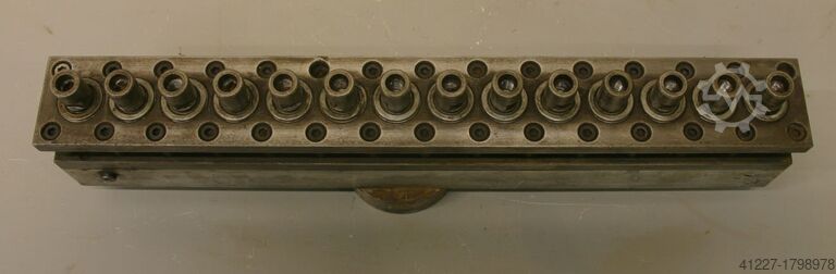 Multi-spindle head 14 drill bits Nottmeyer 32 Lochabstand