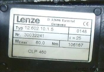 Motor de engrenagem 0,8 kW 750 rpm LENZE 13.550.85.1.2.5
