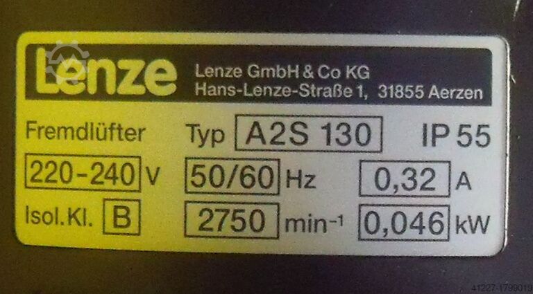 Motor de engrenagem 0,8 kW 750 rpm LENZE 13.550.85.1.2.5