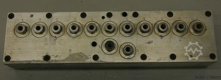 Multi-spindle head 13 drill bits Nottmeyer 32 Lochabstand