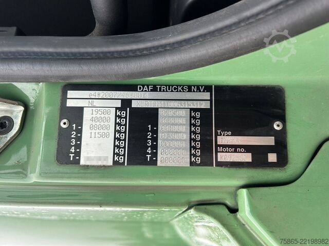 Standard-SZM DAF CF 340 FT Sleeper Cab / Euro 6 D / 652 dkm / Ta...
