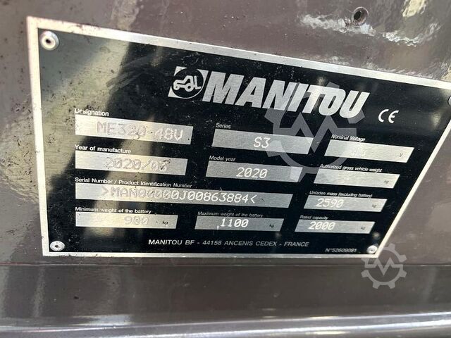 Carrello elevatore elettrico a 3 ruote Manitou ME320